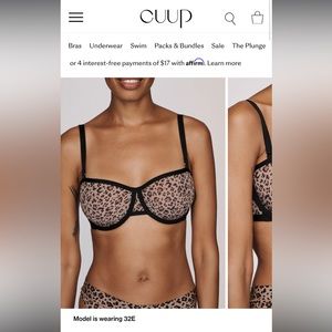 CUUP Leopard Print Bra